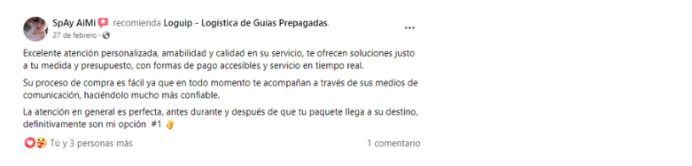 Testimonio del nuestro cliente sobre las Guías Prepagadas